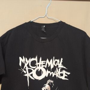 My Chemical Romance The Black Parade Y2K Vintage Black Album T-Shirt Size Large
